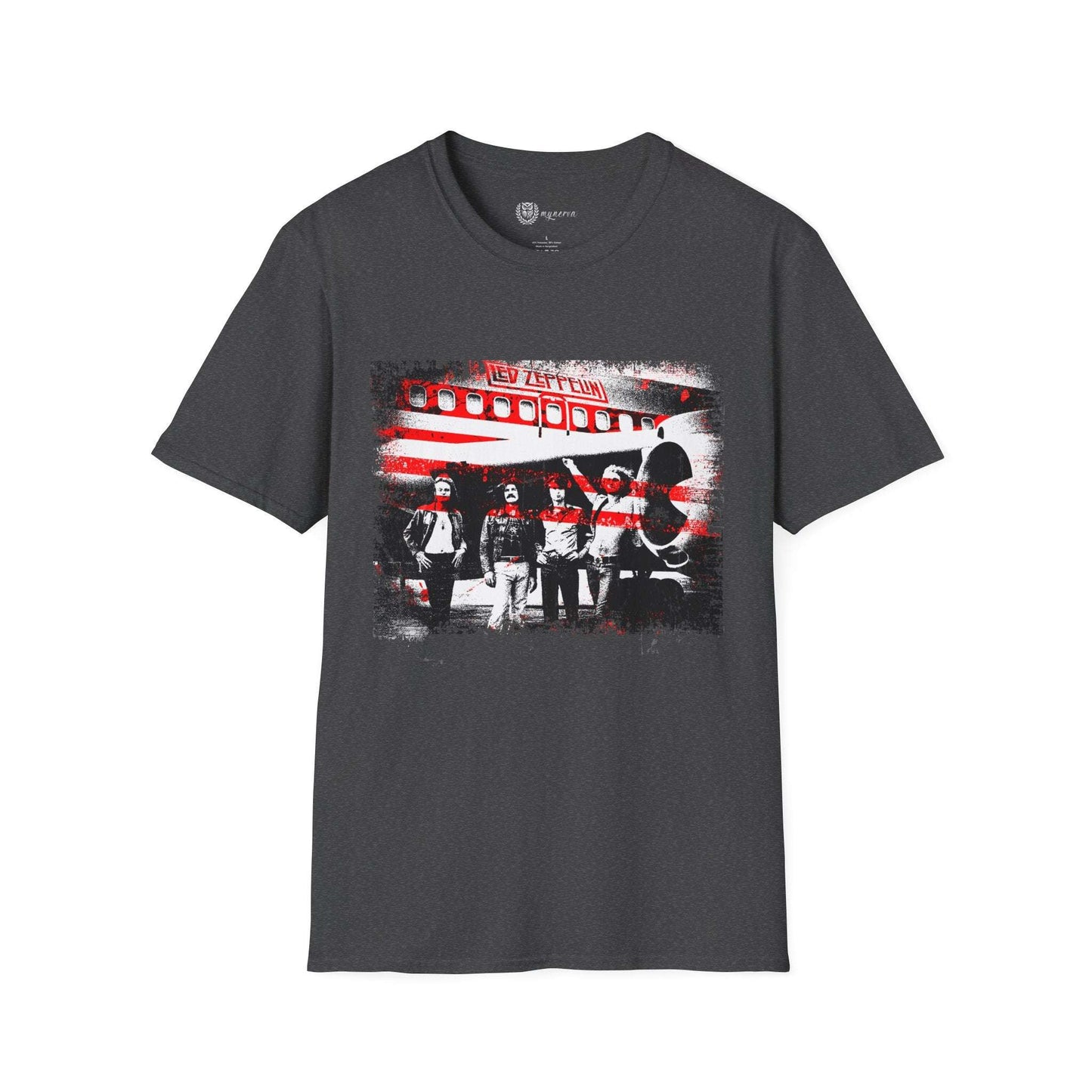 Led Zeppelin Unisex Softstyle T-Shirt - Iconic runway shot