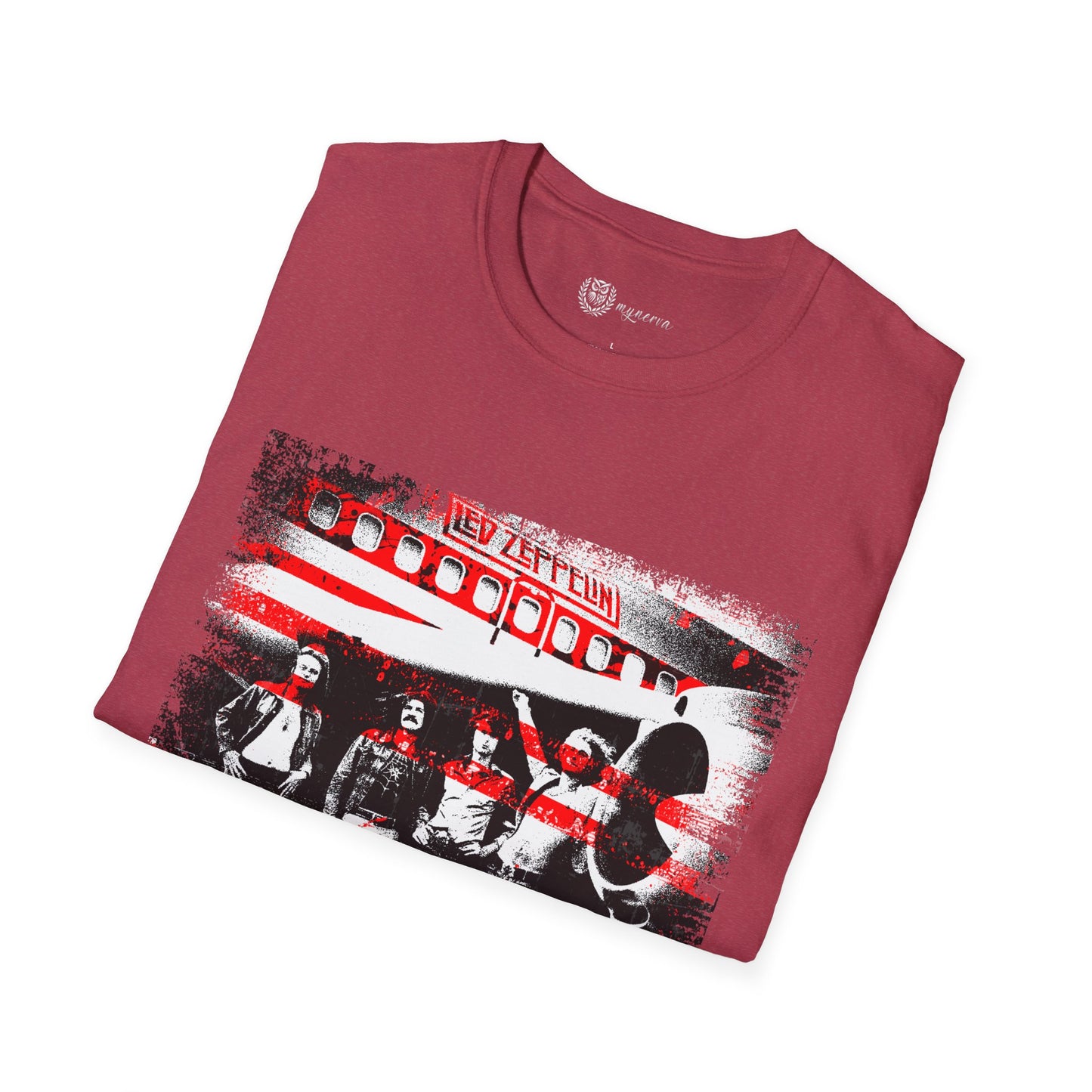 Led Zeppelin Unisex Softstyle T-Shirt - Iconic runway shot
