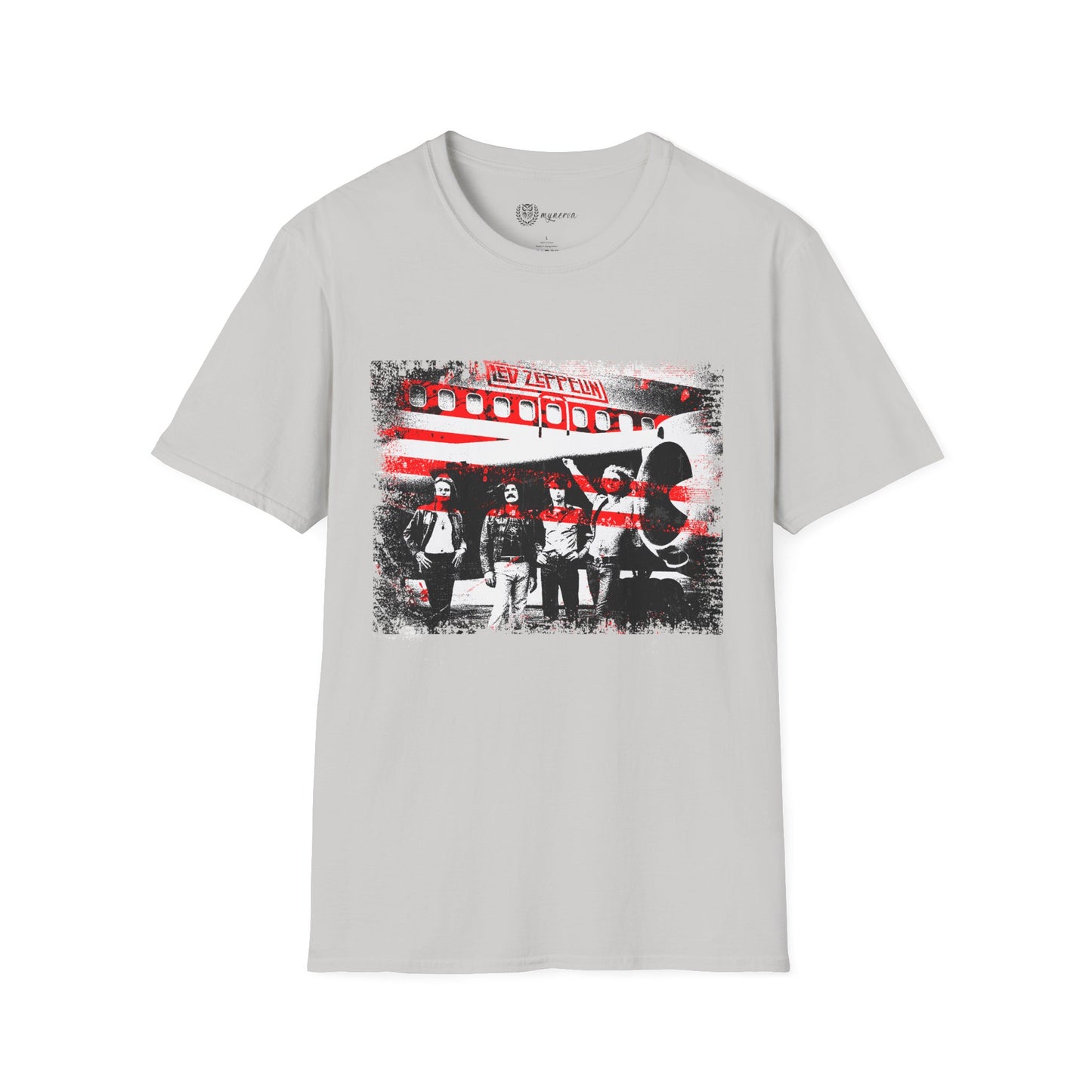 Led Zeppelin Unisex Softstyle T-Shirt - Iconic runway shot