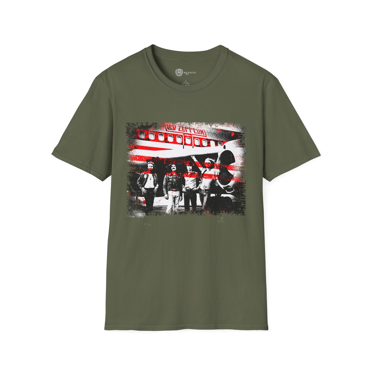 Led Zeppelin Unisex Softstyle T-Shirt - Iconic runway shot