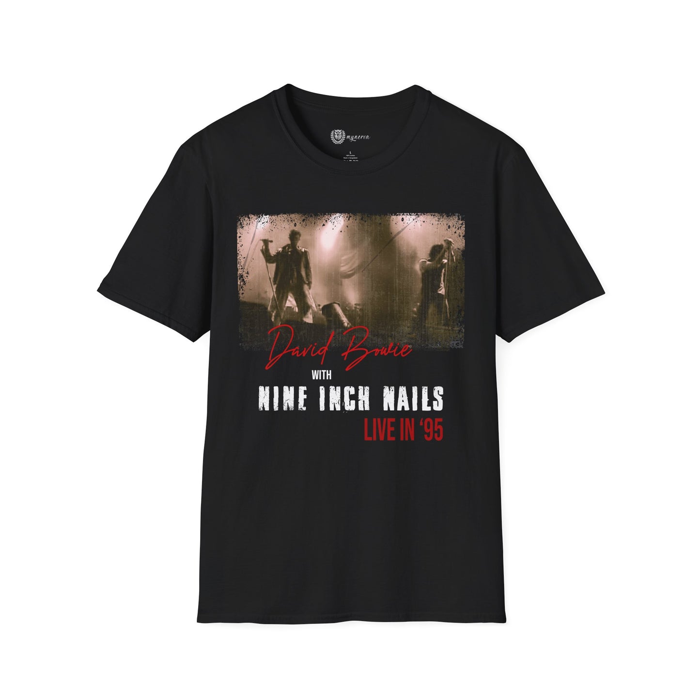David Bowie and Nine Inch Nails Unisex retro T-Shirt - The Outside Tour '95