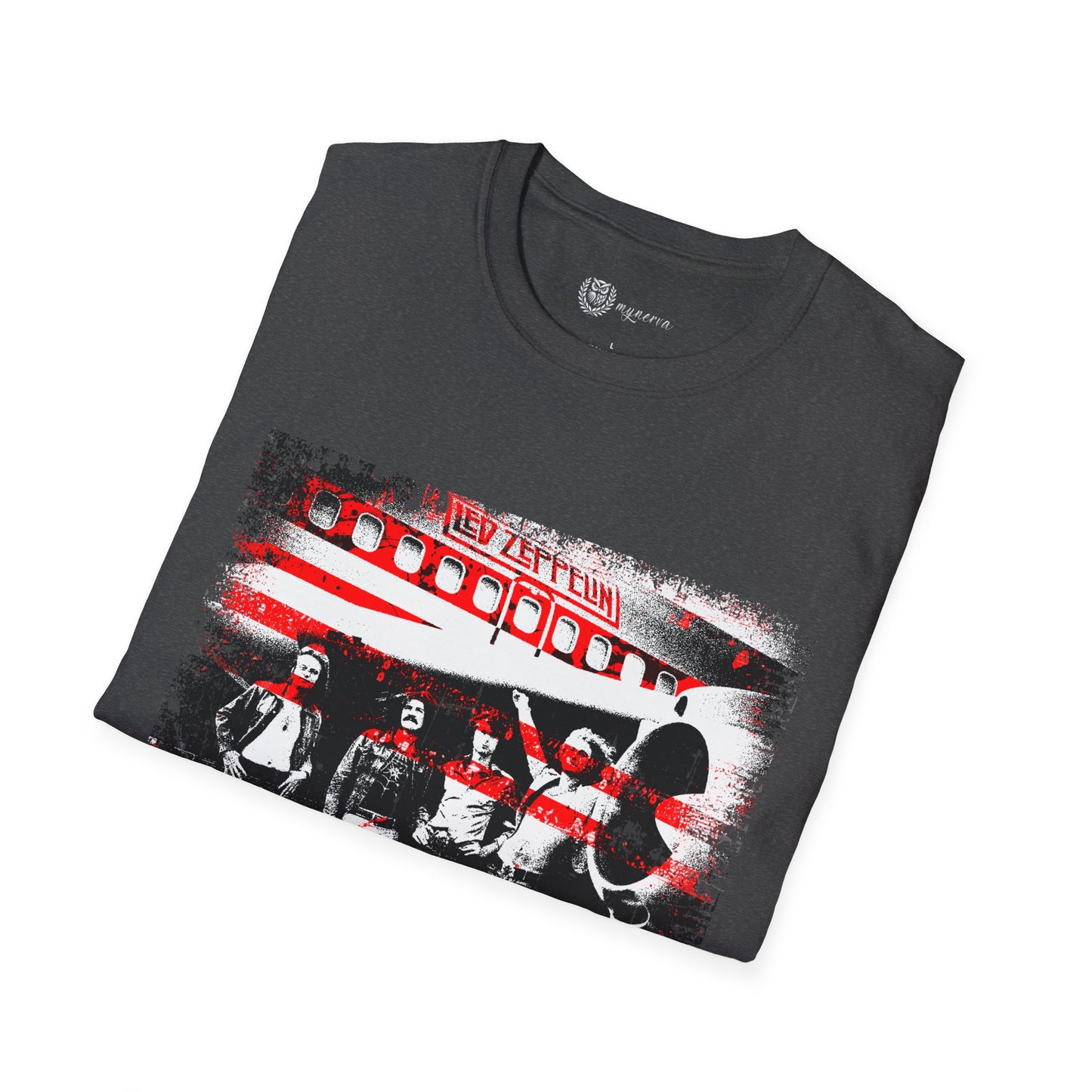 Led Zeppelin Unisex Softstyle T-Shirt - Iconic runway shot