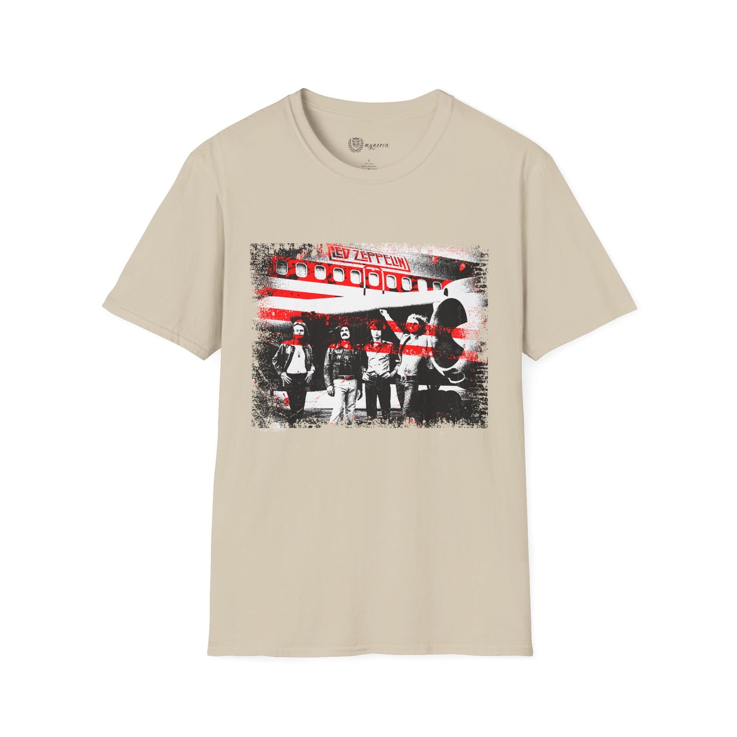 Led Zeppelin Unisex Softstyle T-Shirt - Iconic runway shot