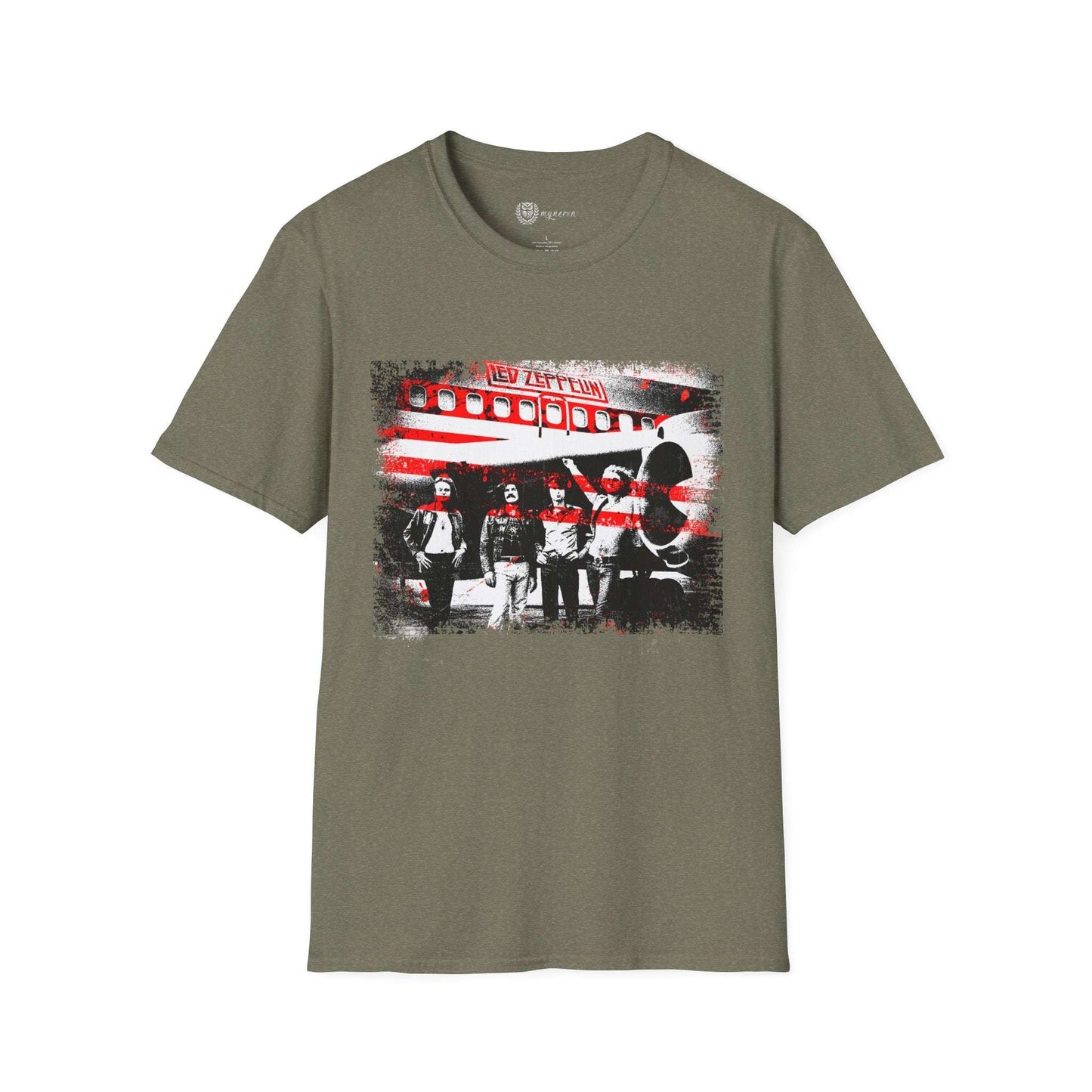 Led Zeppelin Unisex Softstyle T-Shirt - Iconic runway shot