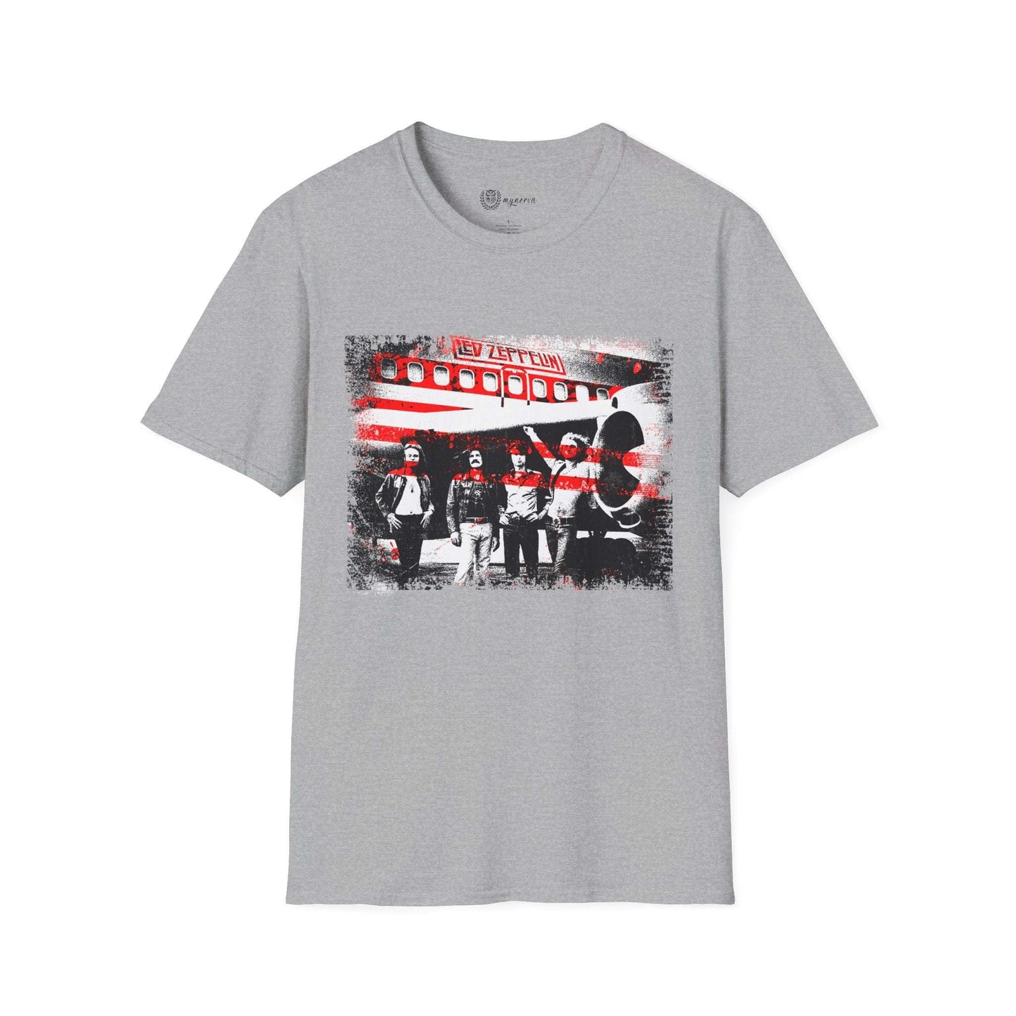 Led Zeppelin Unisex Softstyle T-Shirt - Iconic runway shot
