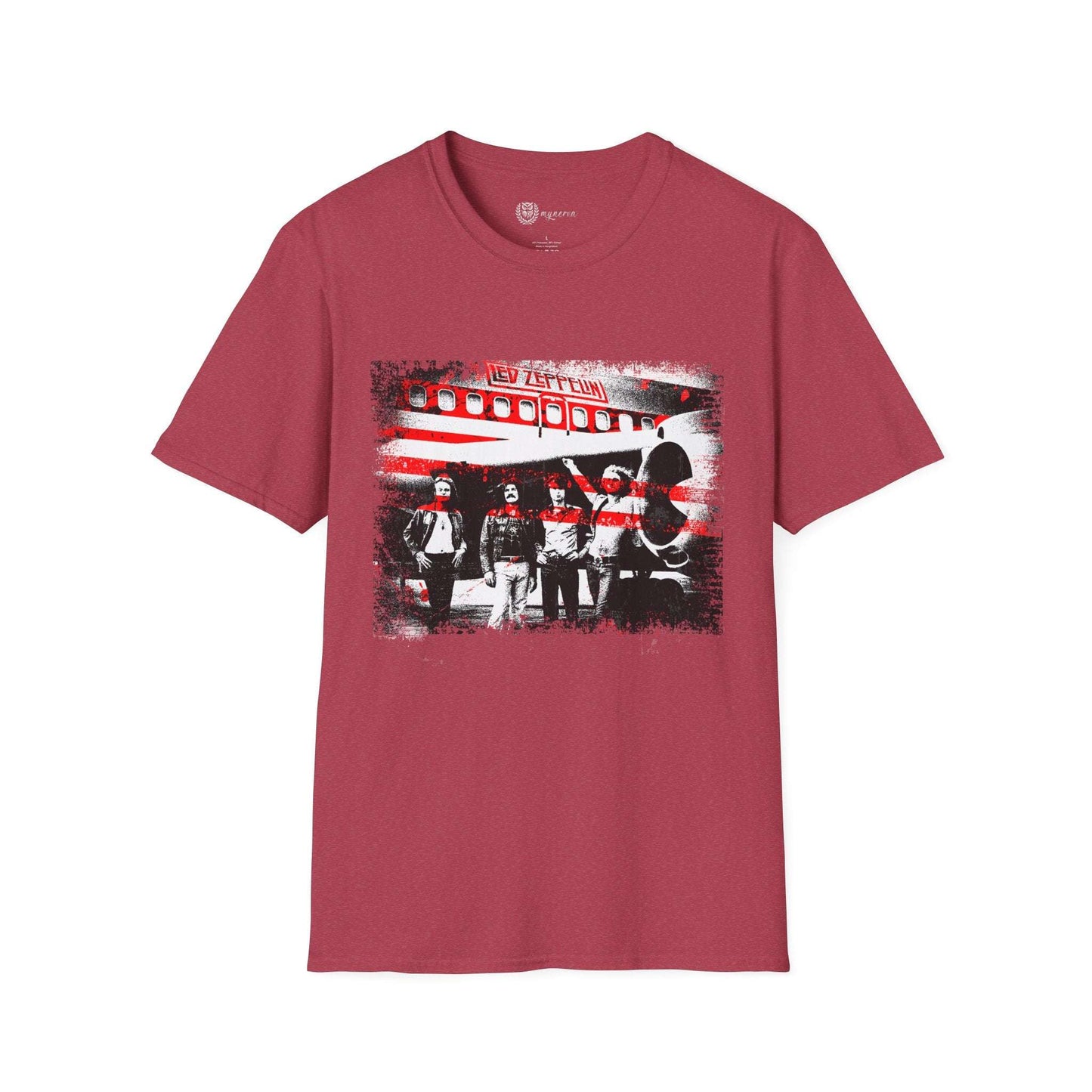 Led Zeppelin Unisex Softstyle T-Shirt - Iconic runway shot