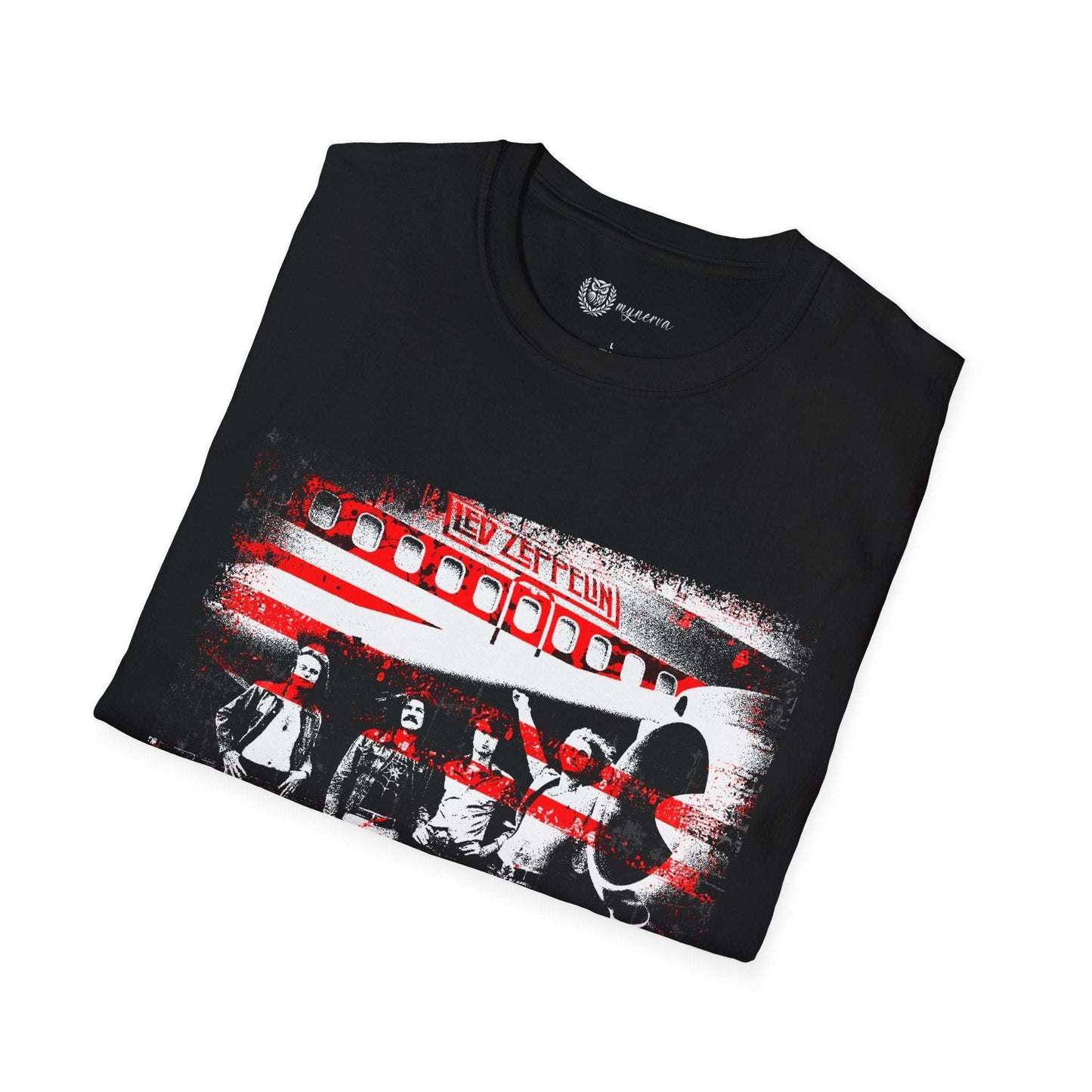 Led Zeppelin Unisex Softstyle T-Shirt - Iconic runway shot