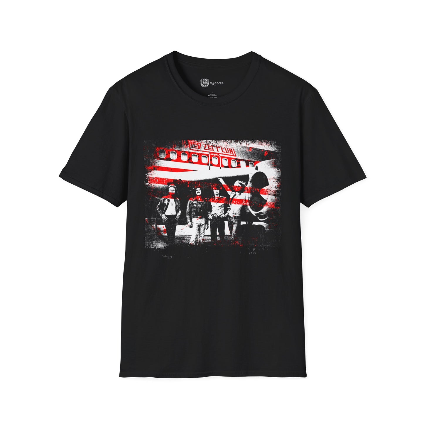 Led Zeppelin Unisex Softstyle T-Shirt - Iconic runway shot