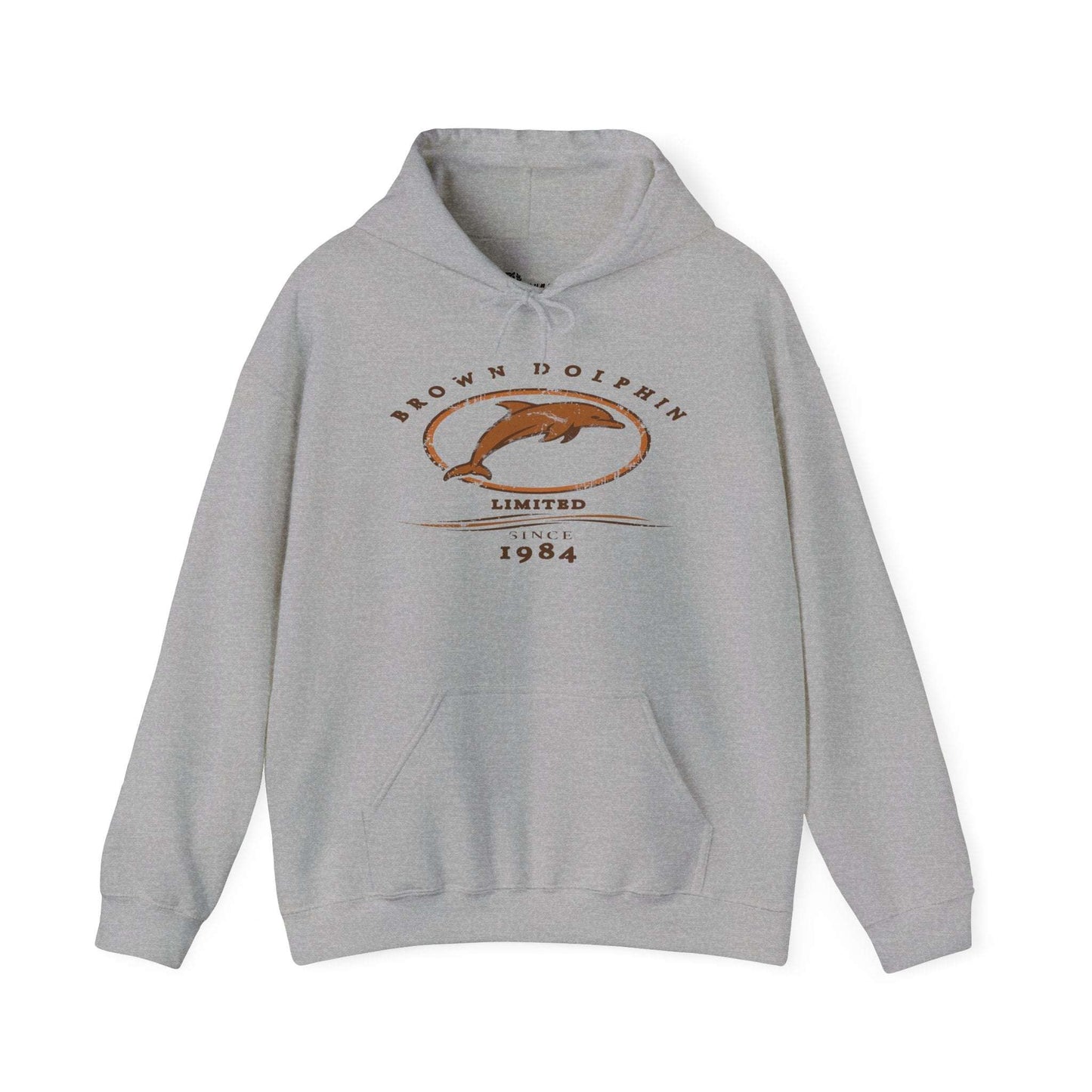 Brown Dolphin Limited Unisex grunge Hoodie