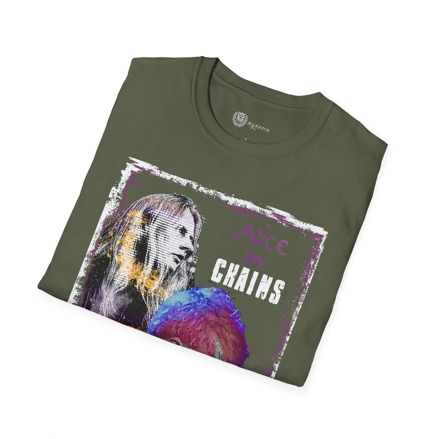 Alice in Chains Unisex Softstyle T-Shirt - Vintage Rock Band Tee