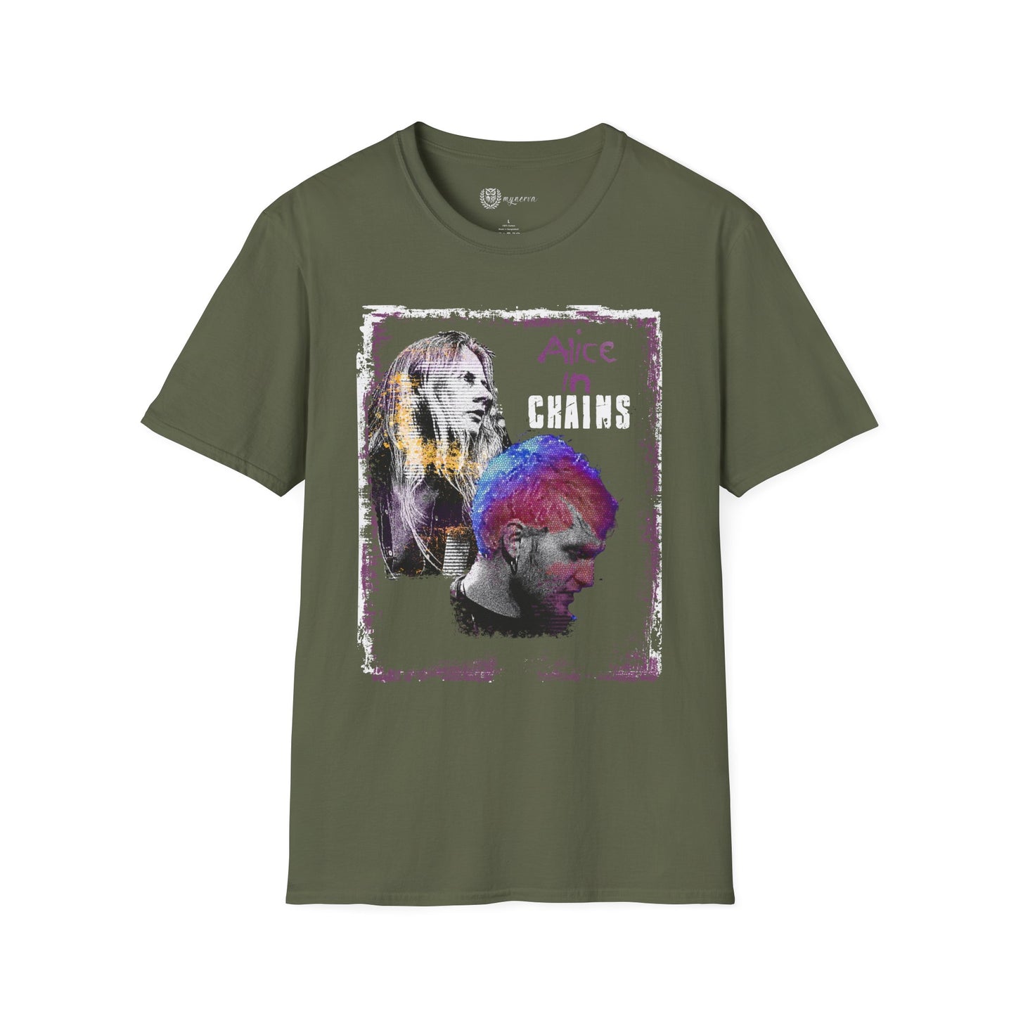 Alice in Chains Unisex Softstyle T-Shirt - Vintage Rock Band Tee