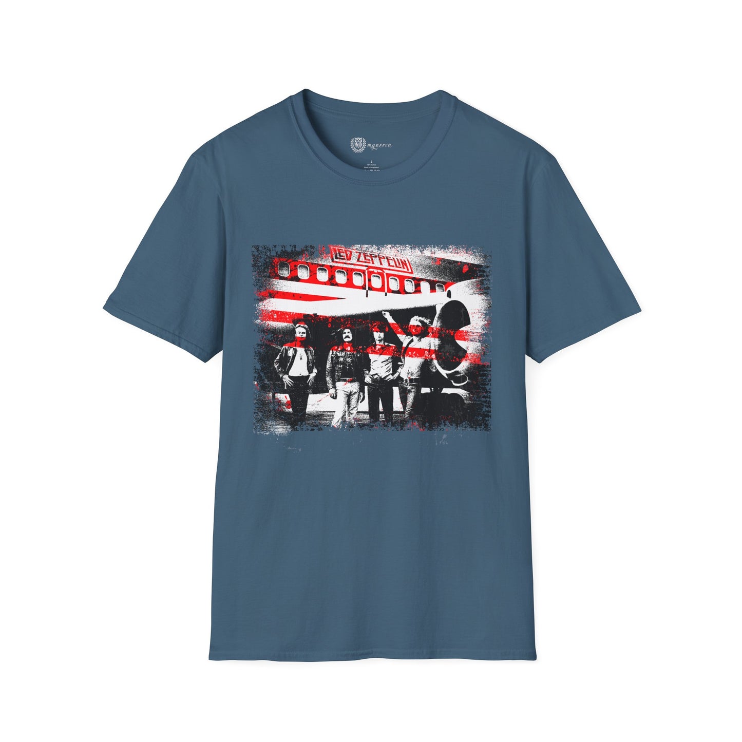 Led Zeppelin Unisex Softstyle T-Shirt - Iconic runway shot