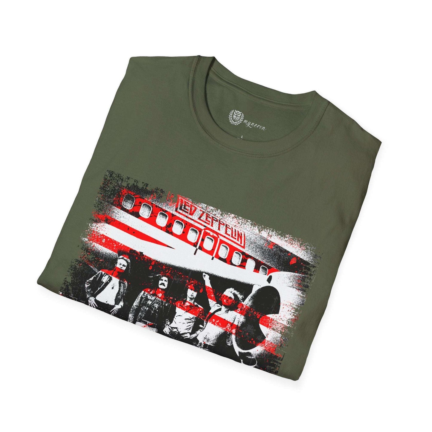 Led Zeppelin Unisex Softstyle T-Shirt - Iconic runway shot