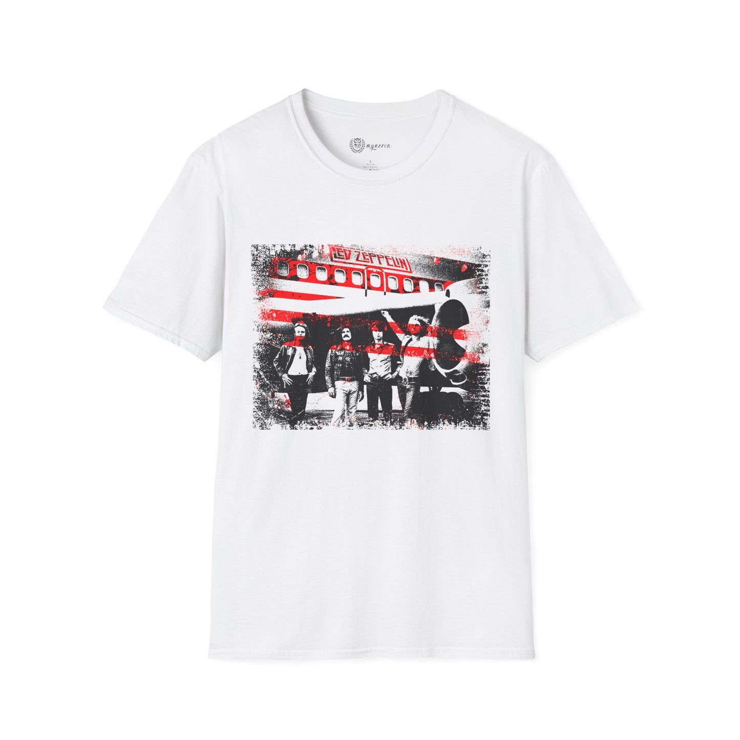 Led Zeppelin Unisex Softstyle T-Shirt - Iconic runway shot