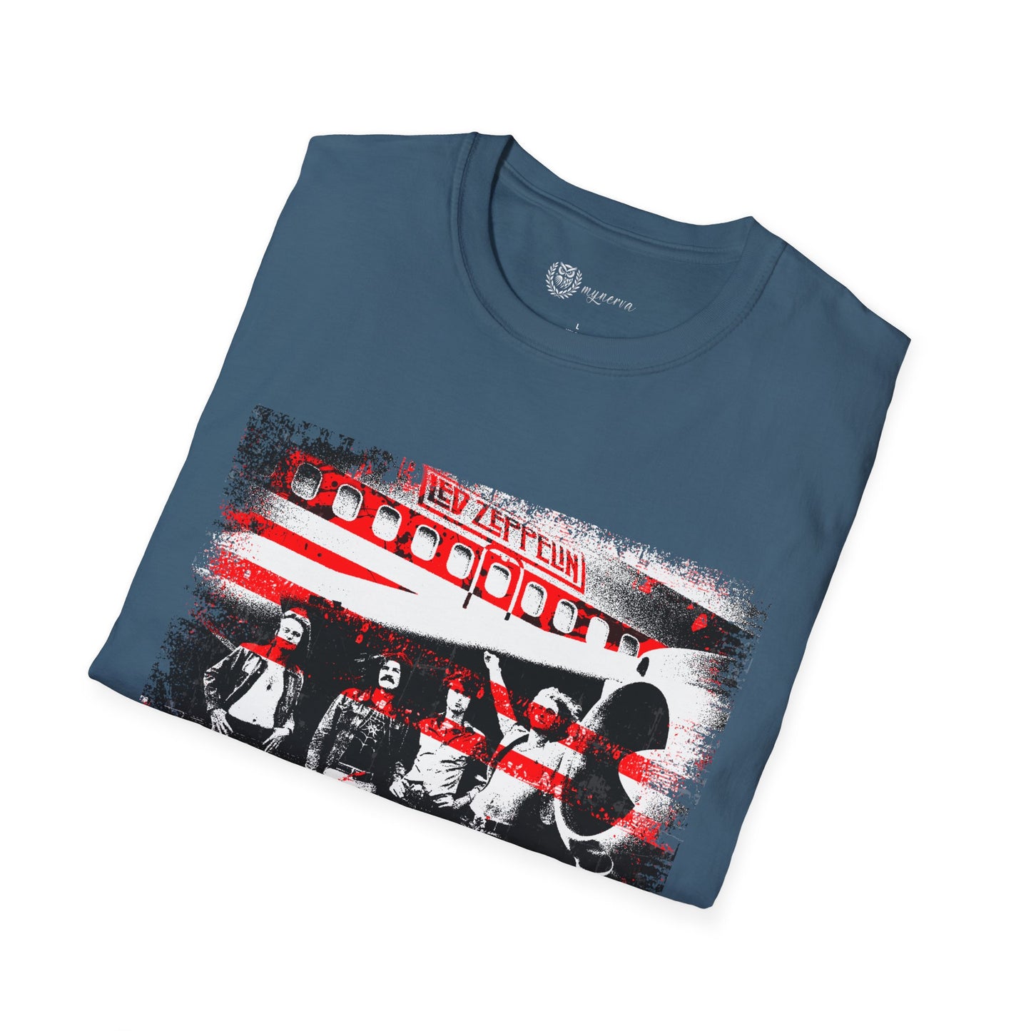 Led Zeppelin Unisex Softstyle T-Shirt - Iconic runway shot