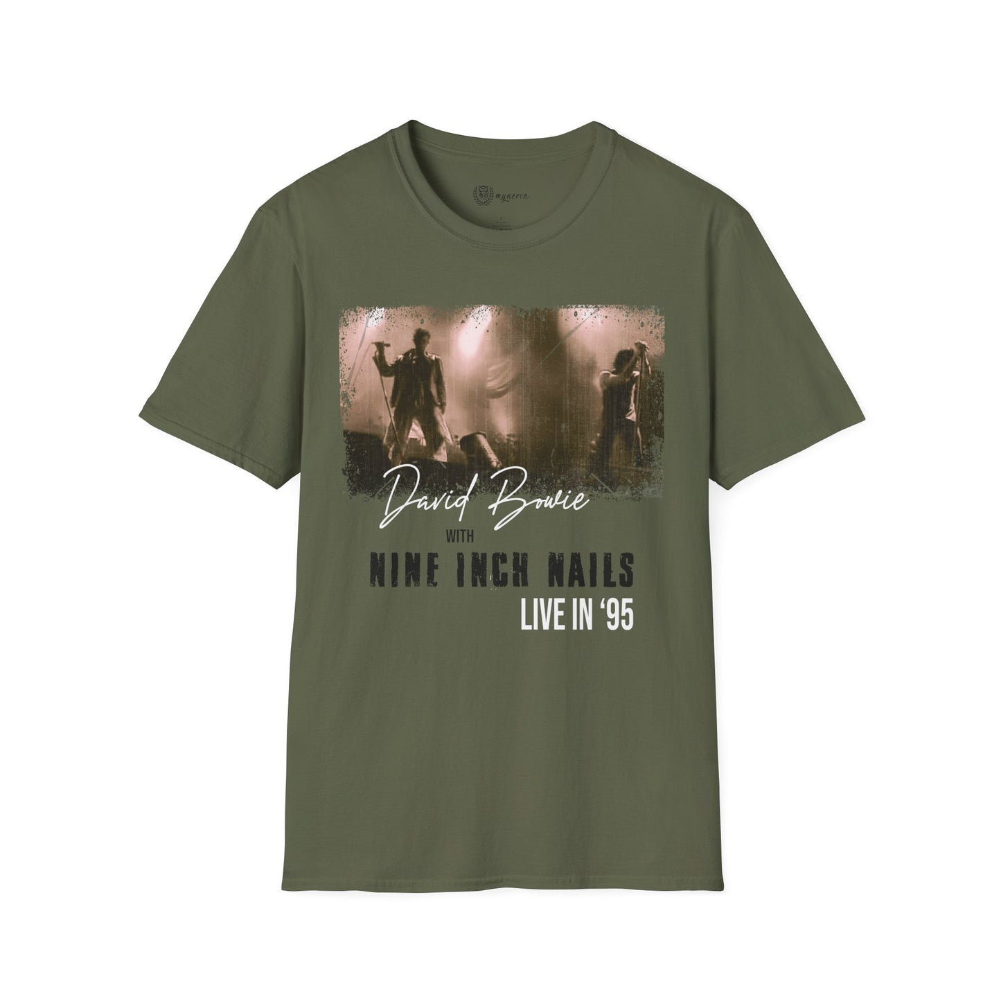 David Bowie and Nine Inch Nails Unisex retro T-Shirt - The Outside Tour '95