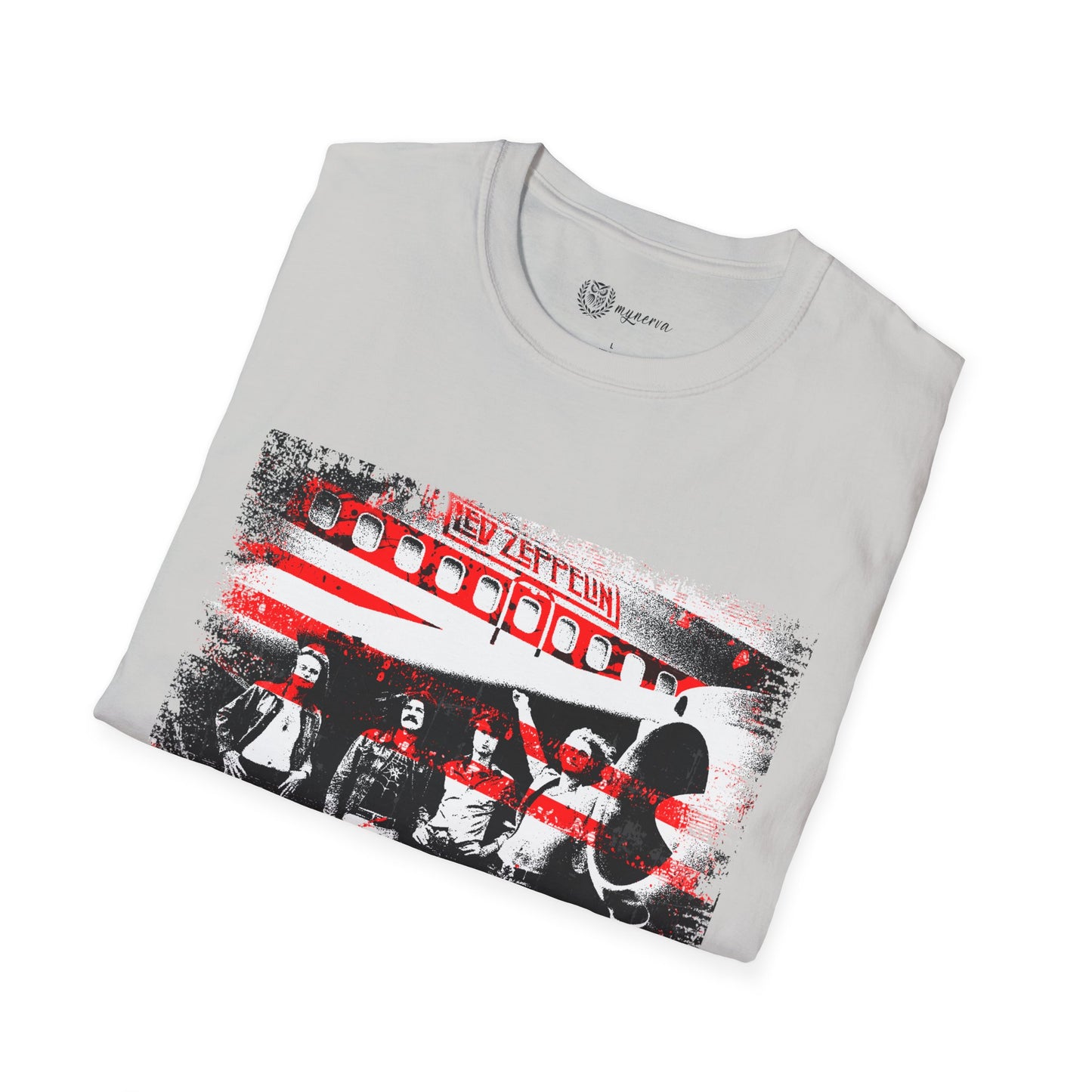 Led Zeppelin Unisex Softstyle T-Shirt - Iconic runway shot