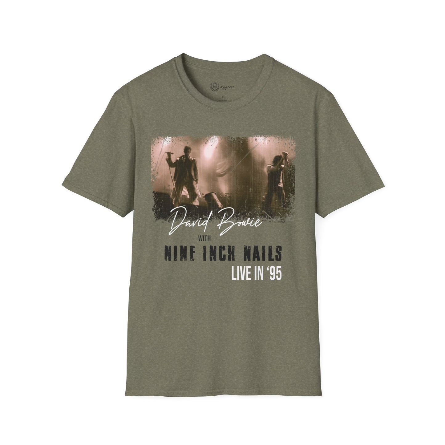 David Bowie and Nine Inch Nails Unisex retro T-Shirt - The Outside Tour '95