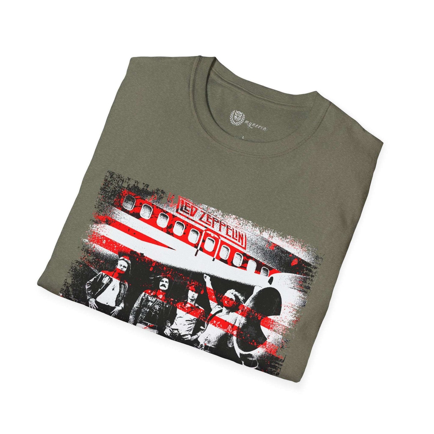 Led Zeppelin Unisex Softstyle T-Shirt - Iconic runway shot