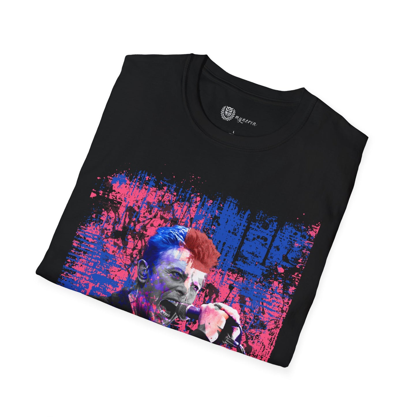 David Bowie T-Shirt - Neon grunge design