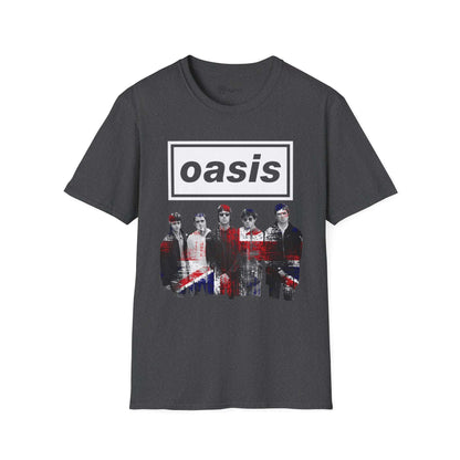 Oasis Unisex rock T-Shirt - UK Flag