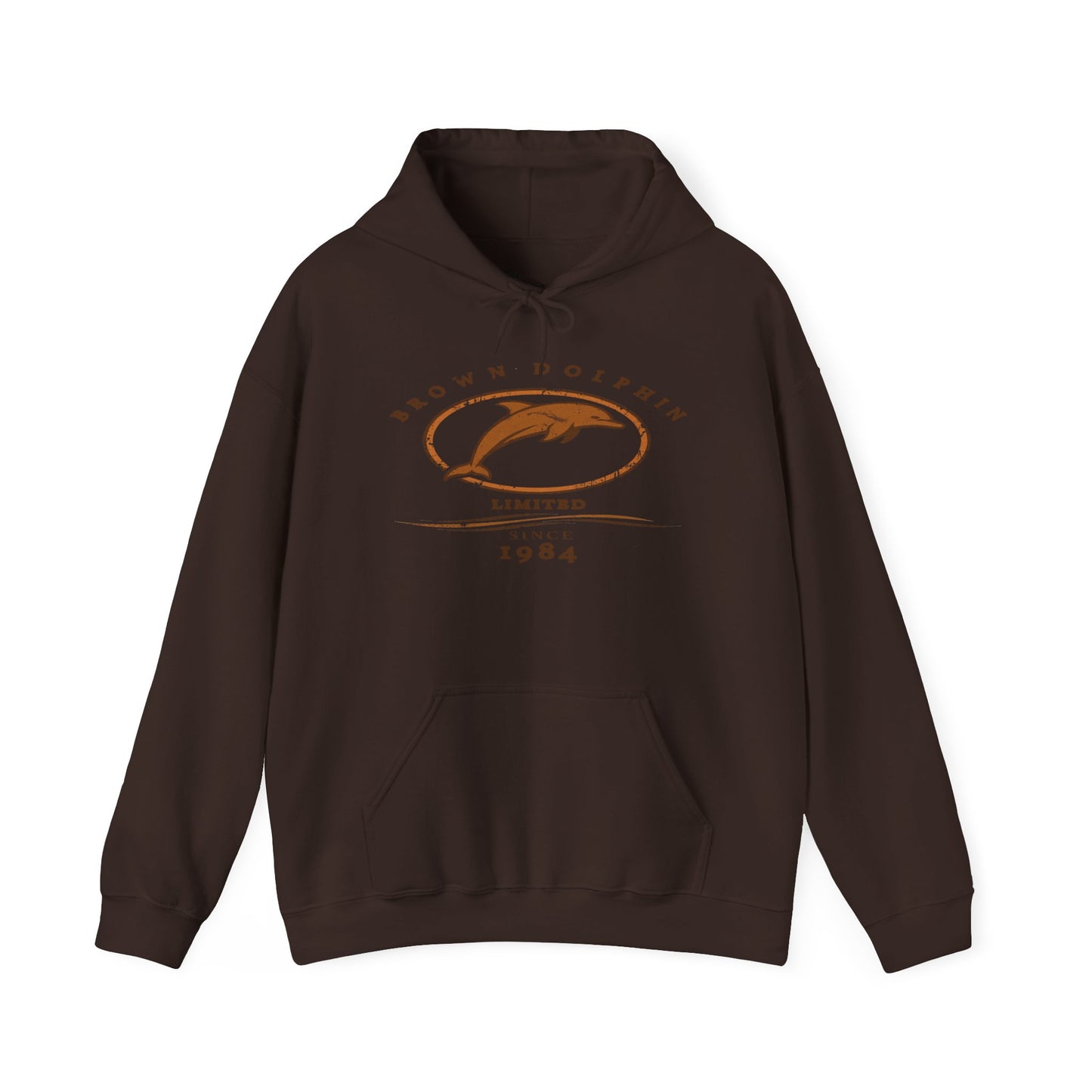 Brown Dolphin Limited Unisex grunge Hoodie
