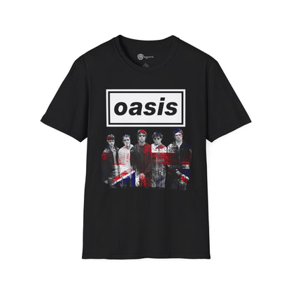Oasis Unisex rock T-Shirt - UK Flag