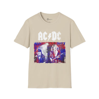 AC/DC Unisex T-Shirt - Vintage Rock Tee - Brian and Angus