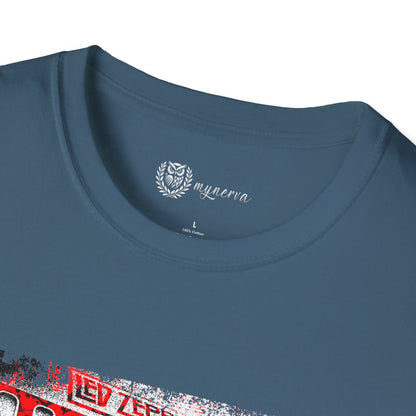 Led Zeppelin Unisex Softstyle T-Shirt - Iconic runway shot