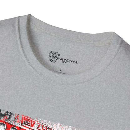 Led Zeppelin Unisex Softstyle T-Shirt - Iconic runway shot
