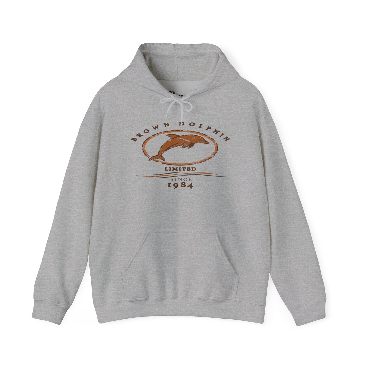 Brown Dolphin Limited Unisex grunge Hoodie