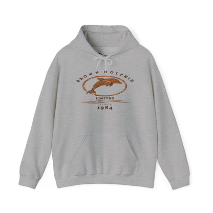 Brown Dolphin Limited Unisex grunge Hoodie