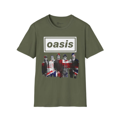 Oasis Unisex rock T-Shirt - UK Flag