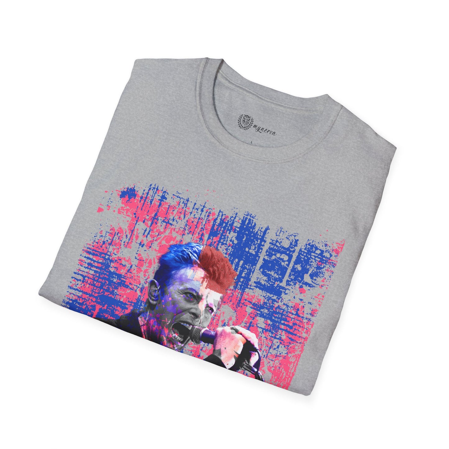 David Bowie T-Shirt - Neon grunge design