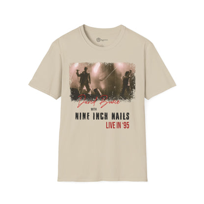David Bowie and Nine Inch Nails Unisex retro T-Shirt - The Outside Tour '95