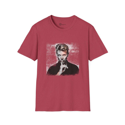 David Bowie Unisex Softstyle T-Shirt - Shhh