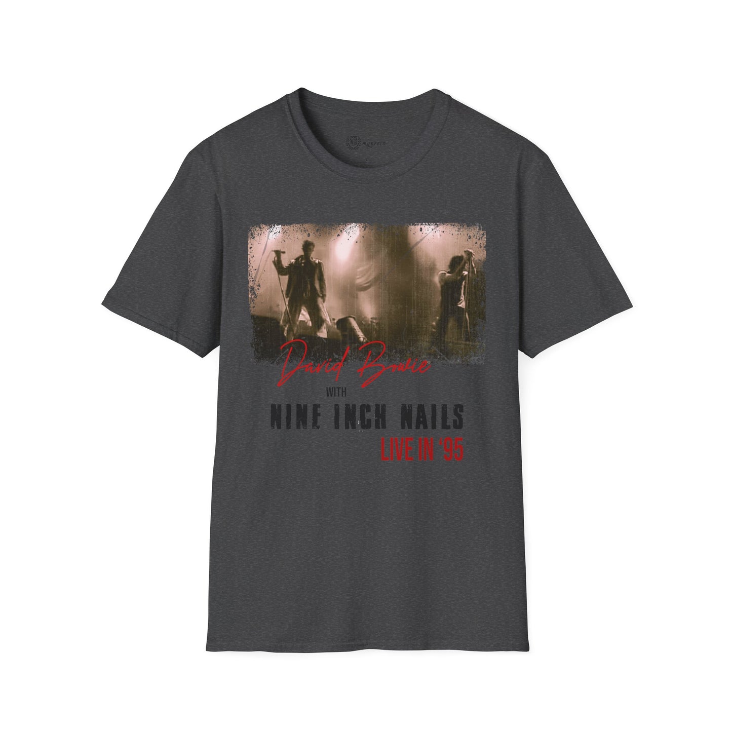 David Bowie and Nine Inch Nails Unisex retro T-Shirt - The Outside Tour '95