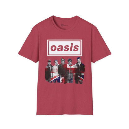 Oasis Unisex rock T-Shirt - UK Flag