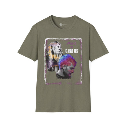 Alice in Chains Unisex Softstyle T-Shirt - Vintage Rock Band Tee