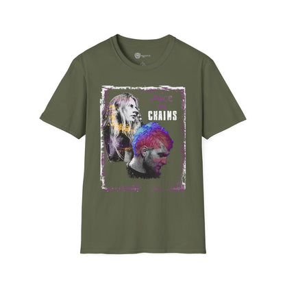 Alice in Chains Unisex Softstyle T-Shirt - Vintage Rock Band Tee