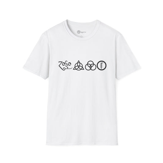 Led Zeppelin Unisex Softstyle T-Shirt - Vintage Rock Band Tee