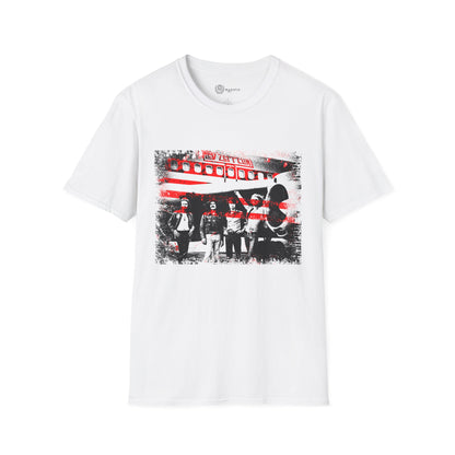 Led Zeppelin Unisex Softstyle T-Shirt - Iconic runway shot