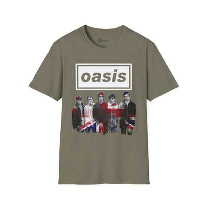 Oasis Unisex rock T-Shirt - UK Flag