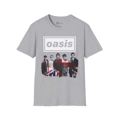 Oasis Unisex rock T-Shirt - UK Flag